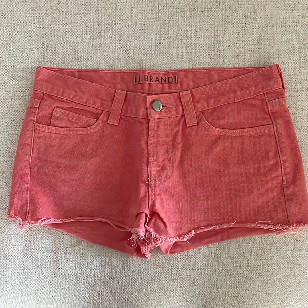 J Brand Coral Denim Shorts